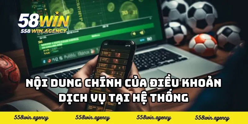 Nội dung chính của điều khoản dịch vụ tại hệ thống