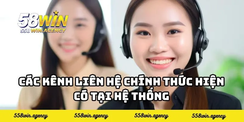 Các kênh liên hệ chính thức hiện có
