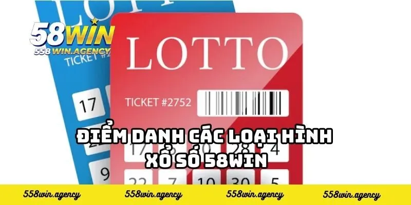 Điểm danh các loại hình xổ số 58WIN
